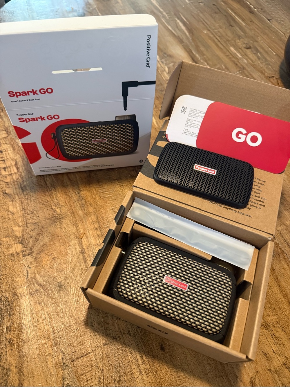 Brand new! Spark GO Portable Guitar Amp - Black/Beige